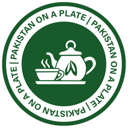Pakistan on a plate Accrington logo.